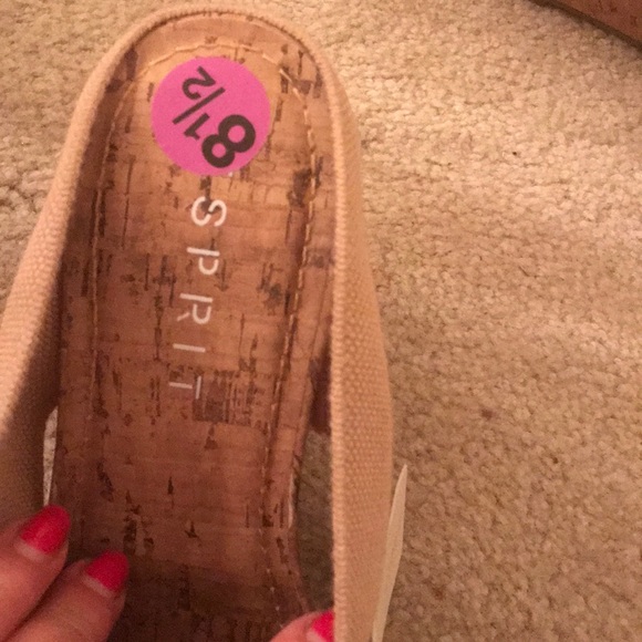 Esprit  oceans nude wedge sandals NWT - Picture 2 of 5